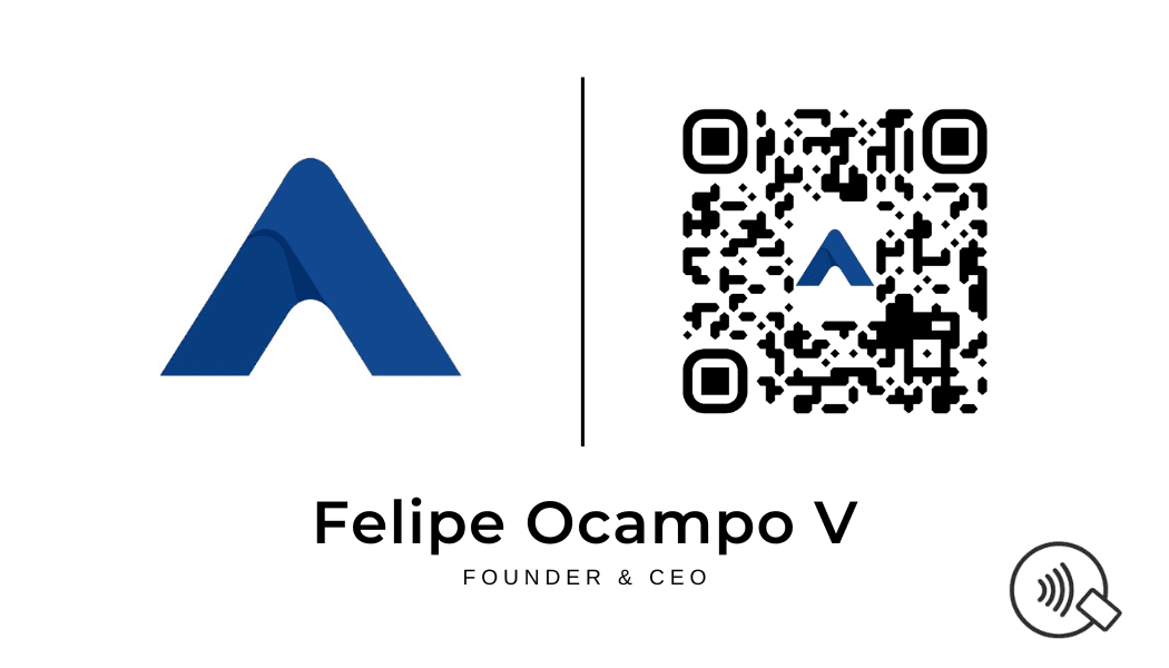 Logo + QR Code + Name